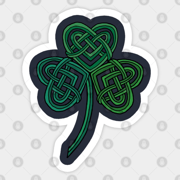 Celtic Shamrock Sticker by IrishViking2